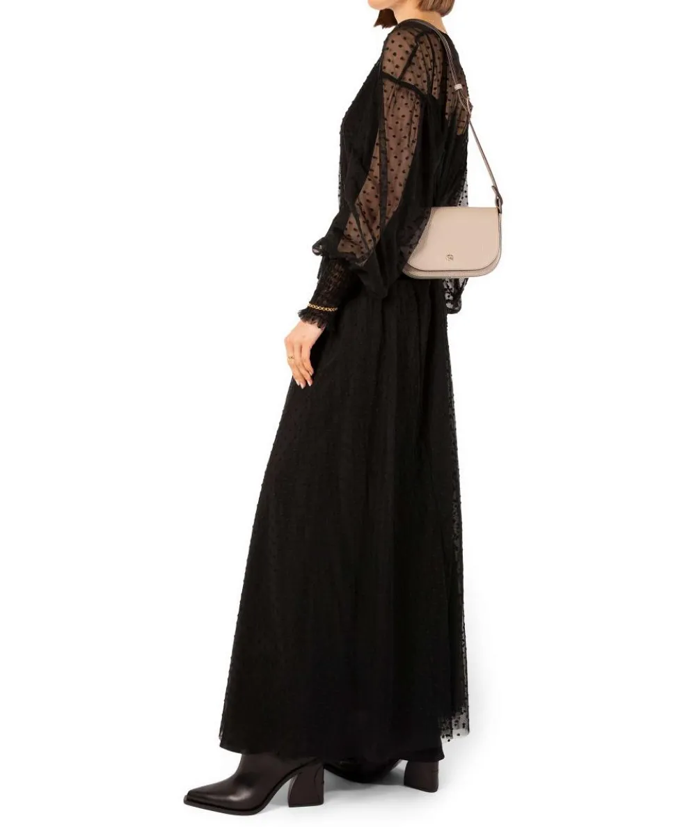 Pura S Umhängetasche genarbtes Rindsleder beige