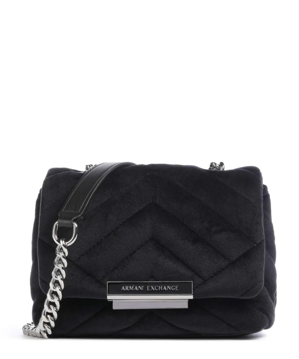 Victoria Mini Umhängetasche Samtgewebe schwarz