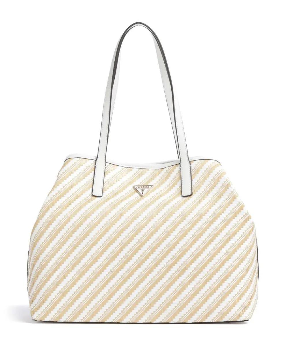 Vikky Large Shopper Kunststoff beige/weiß