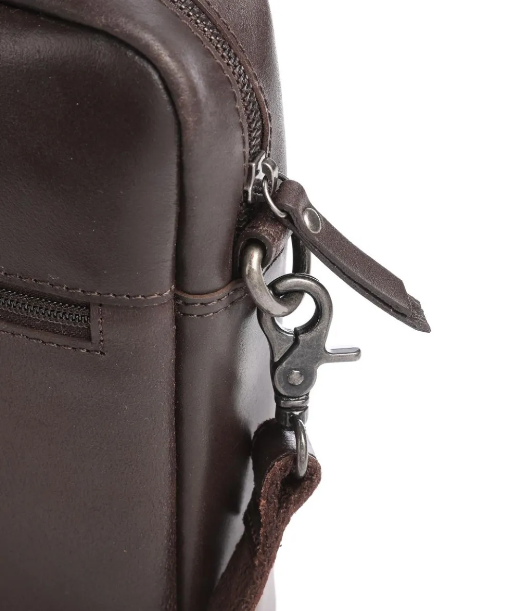 Vintage Jack Aktentasche 13″ Leder dunkelbraun
