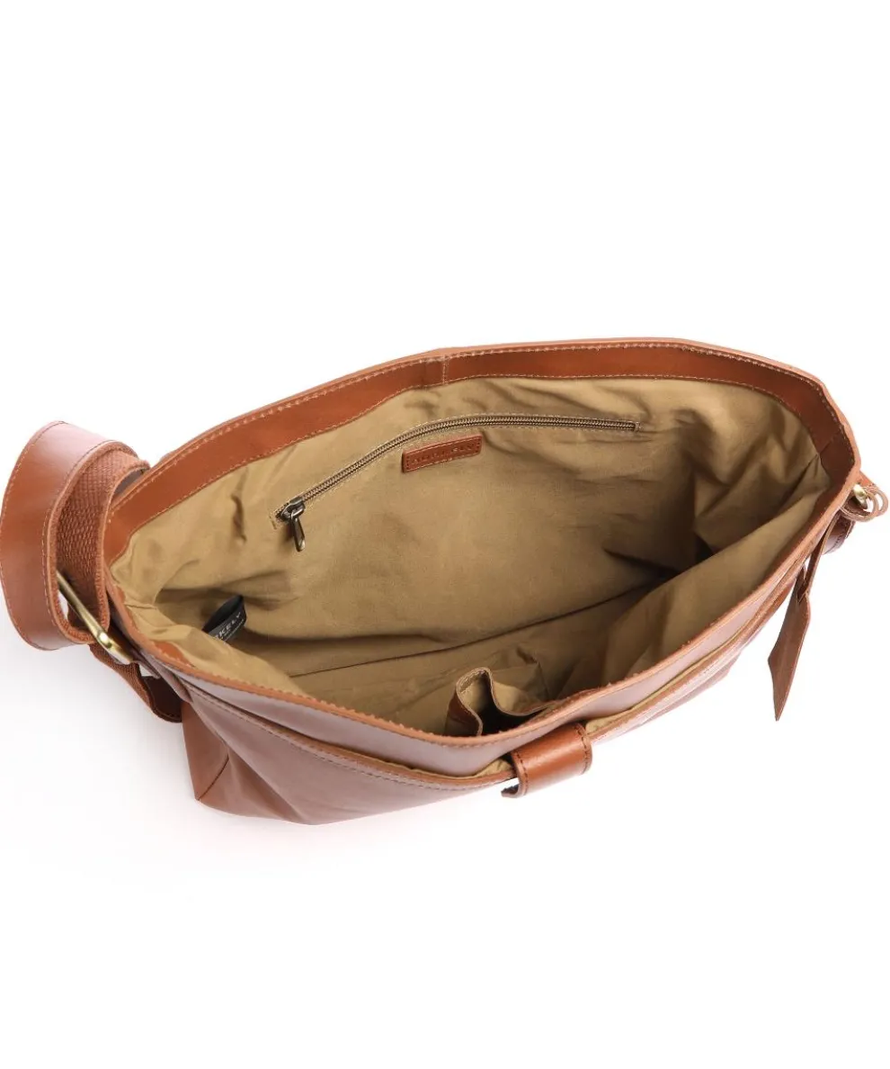 Vintage Juul Kuriertasche Kalbsleder cognac