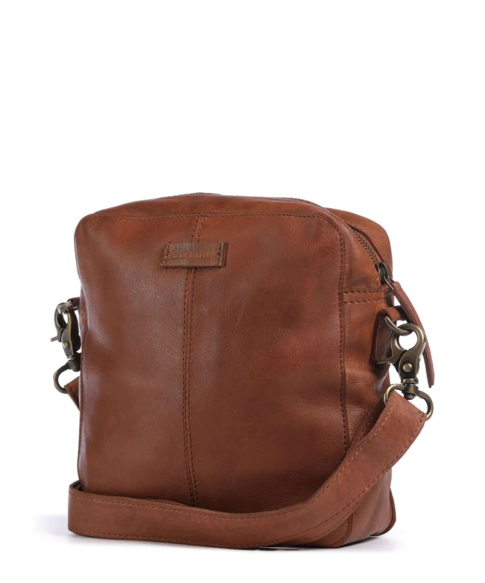 Vintage Wonders Umhängetasche Rindsleder cognac