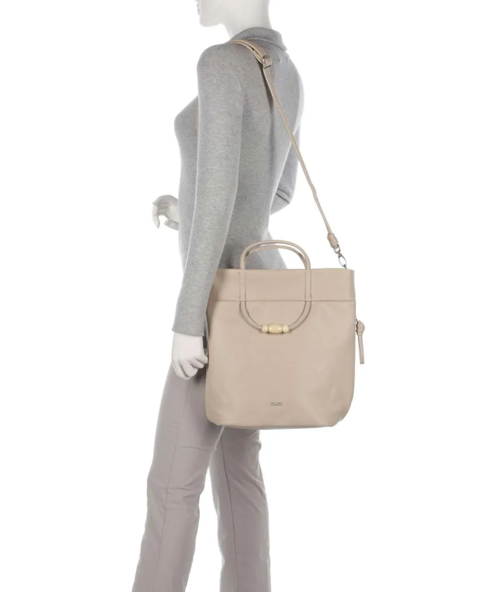 Perla PE120 Handtasche Lederimitat sand