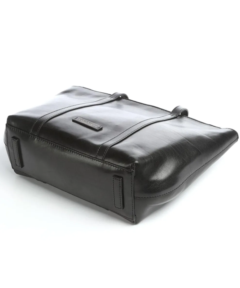 Vittoria Shopper glattes Rindsleder schwarz