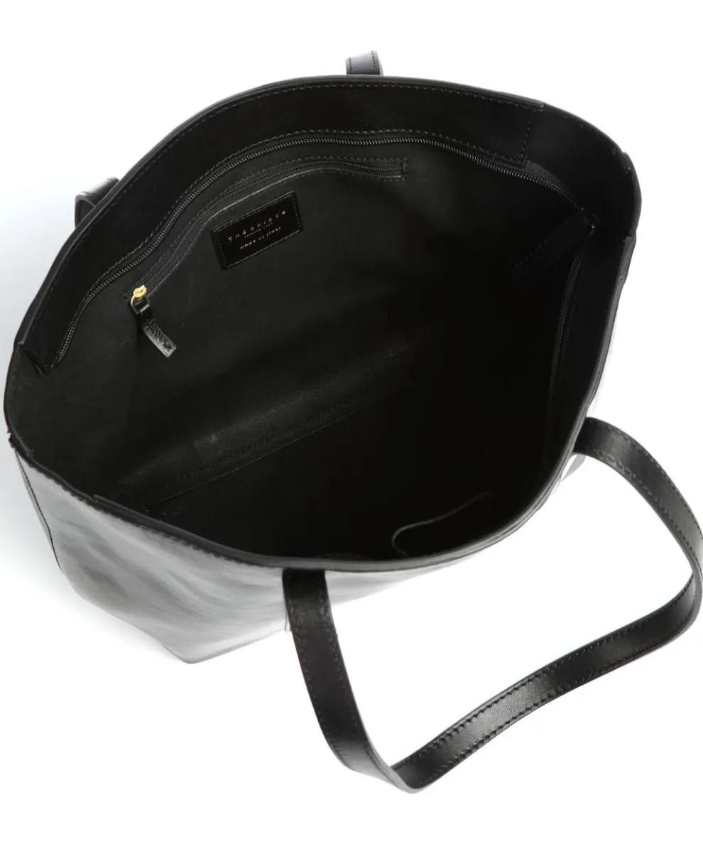 Vittoria Shopper glattes Rindsleder schwarz