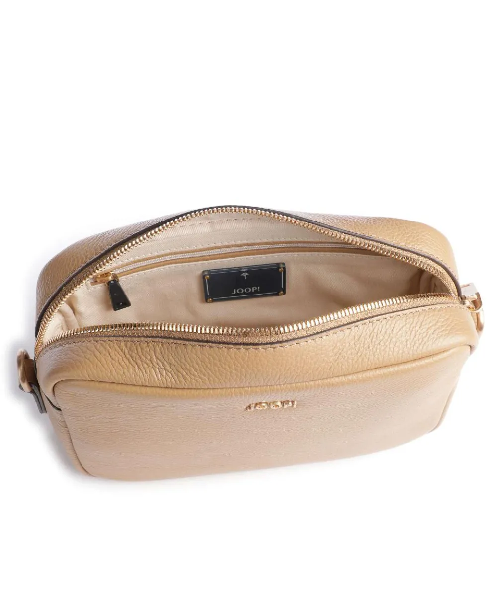 Vivace Cloe Umhängetasche genarbtes Leder beige