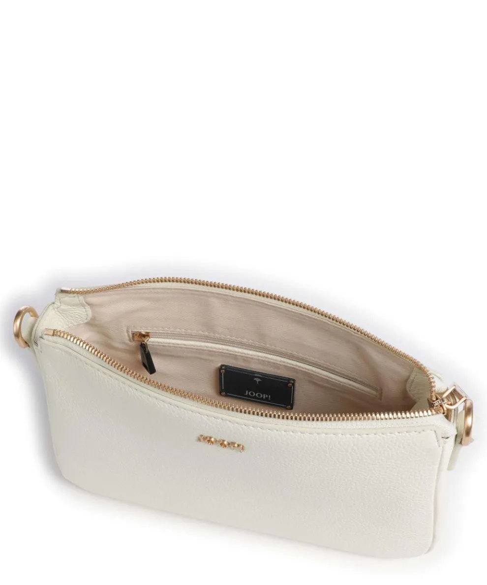 Vivace Jasmina Umhängetasche genarbtes Rindsleder weiß