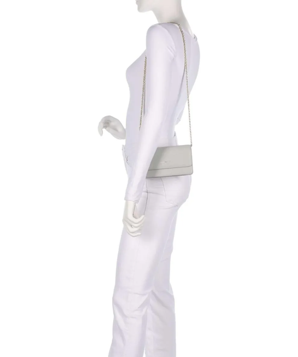 Vivienne Umhängetasche fein genarbtes Rindsleder grau