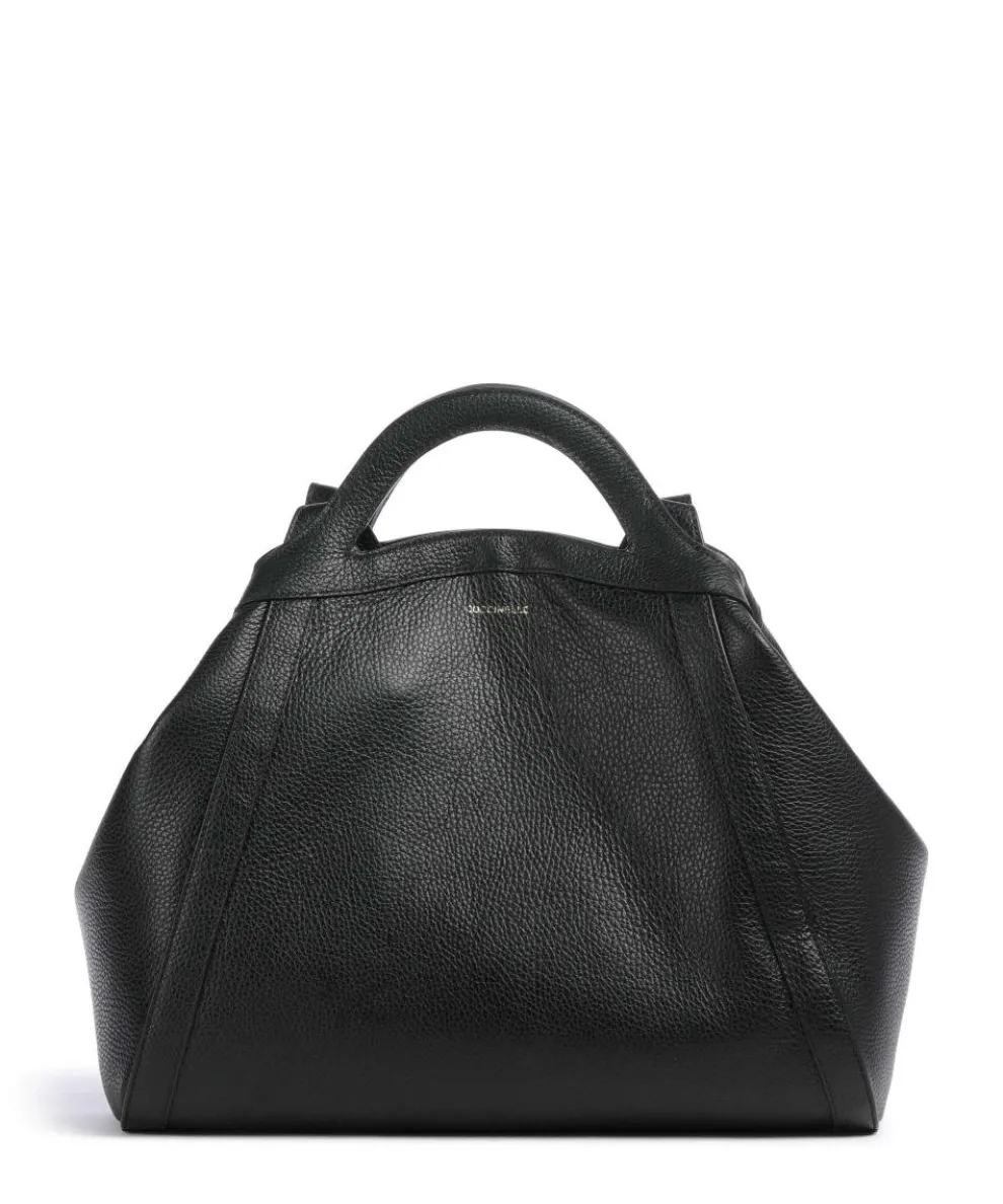 Amalia Shopper genarbtes Leder schwarz