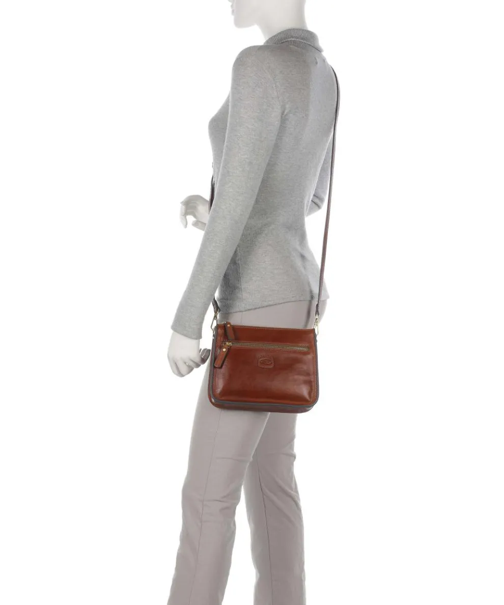 Volterra S Umhängetasche fein genarbtes Rindsleder braun