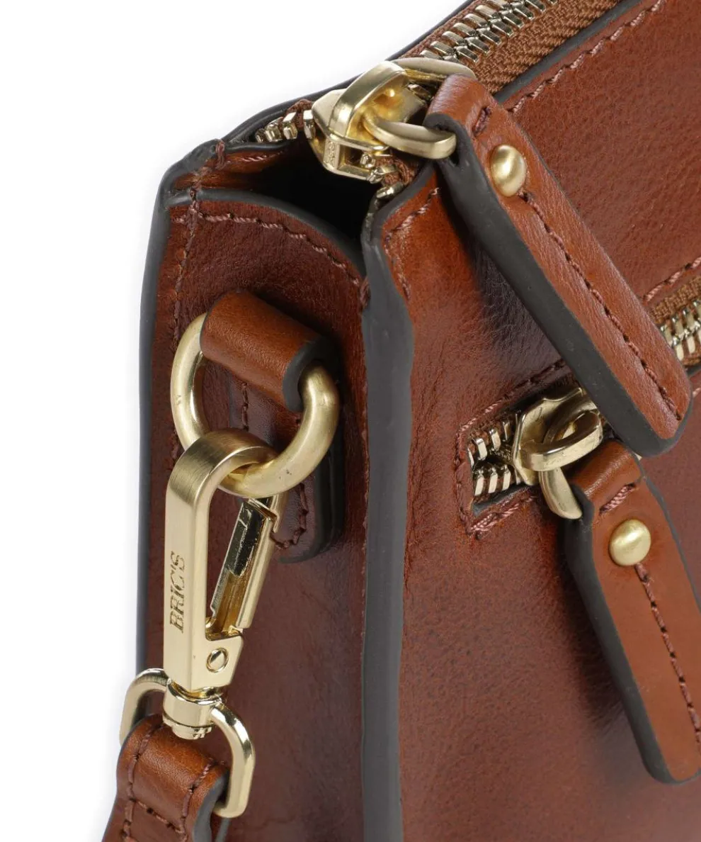 Volterra S Umhängetasche fein genarbtes Rindsleder braun