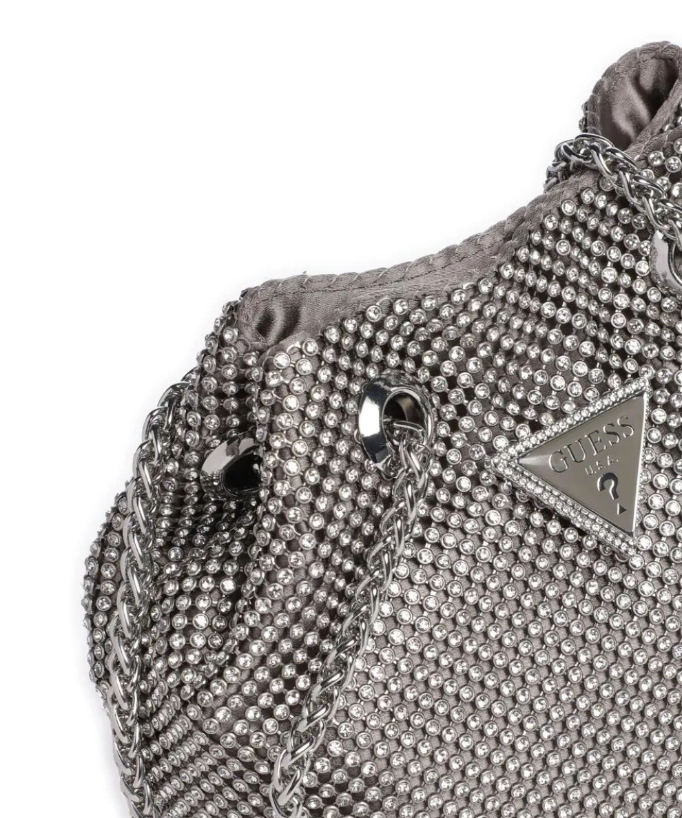 Zalina Schultertasche Aluminium silber