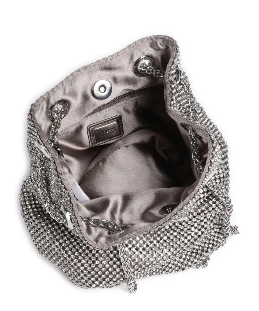 Zalina Schultertasche Aluminium silber