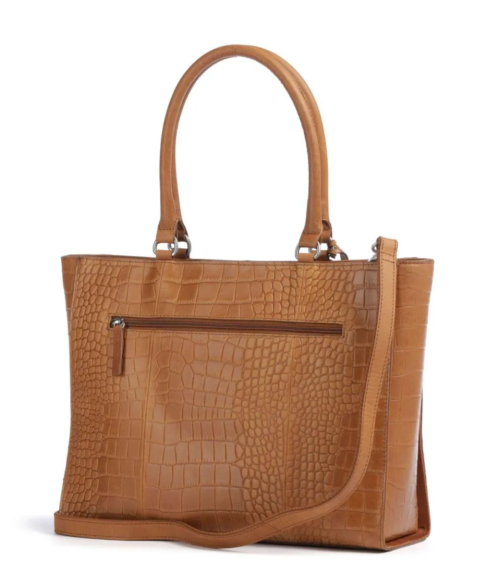 Cool Colbie Shopper 14″ geprägtes Leder braun