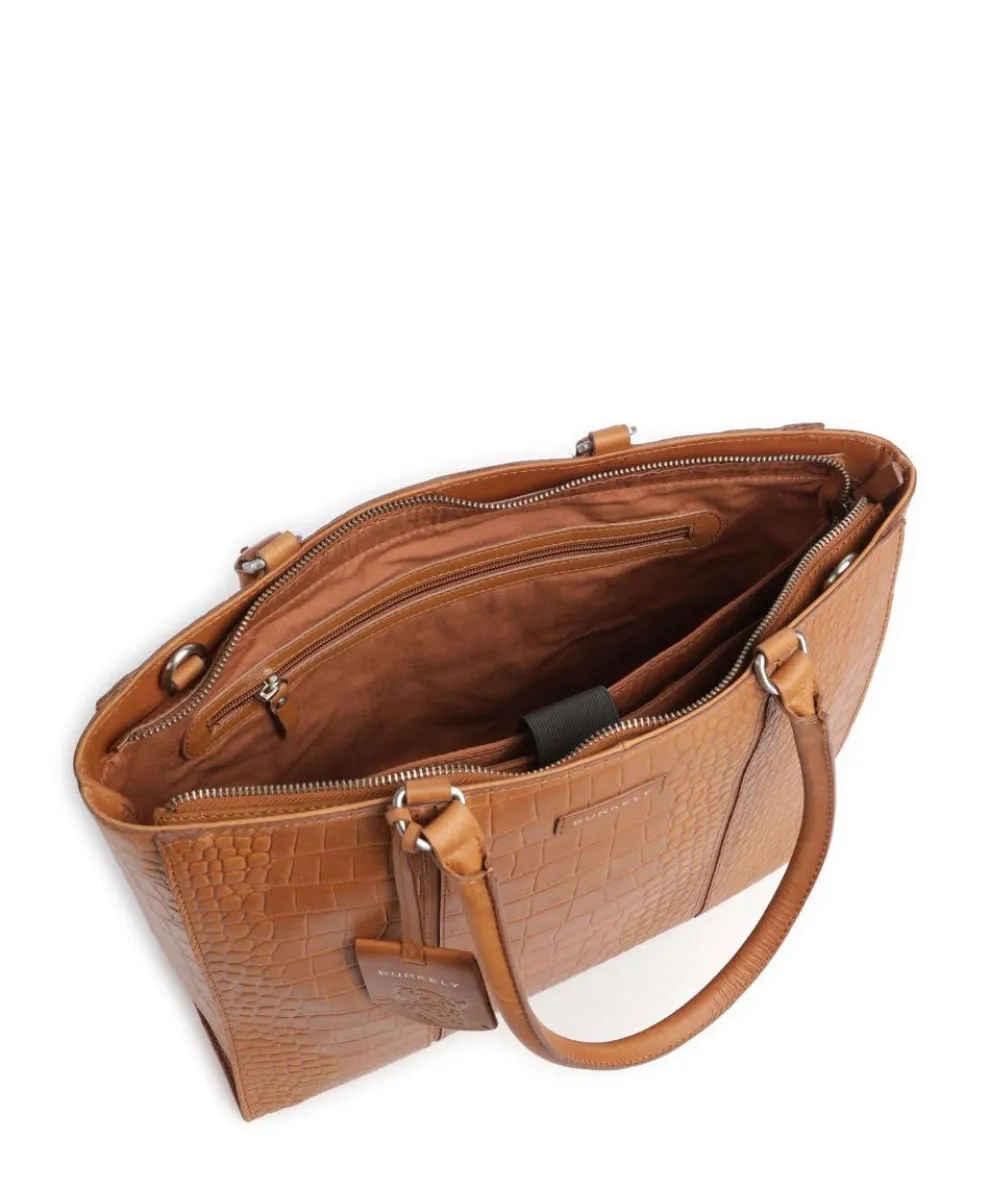 Cool Colbie Shopper 14″ geprägtes Leder braun