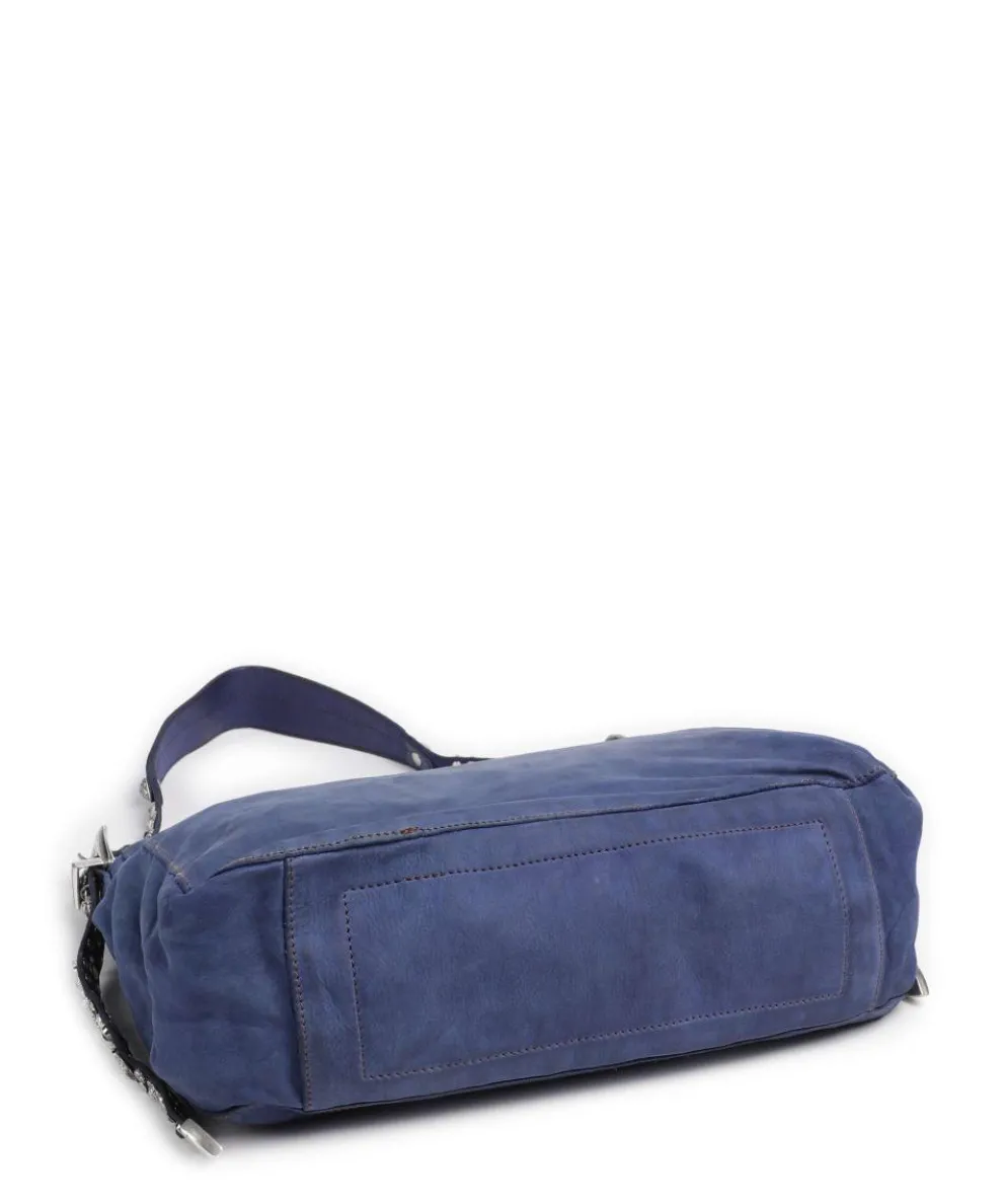 Beuteltasche fein genarbtes Rindsleder dunkelblau