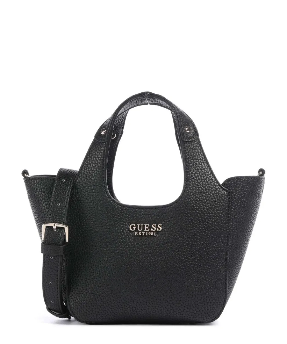 Helina Mini Handtasche Lederimitat schwarz