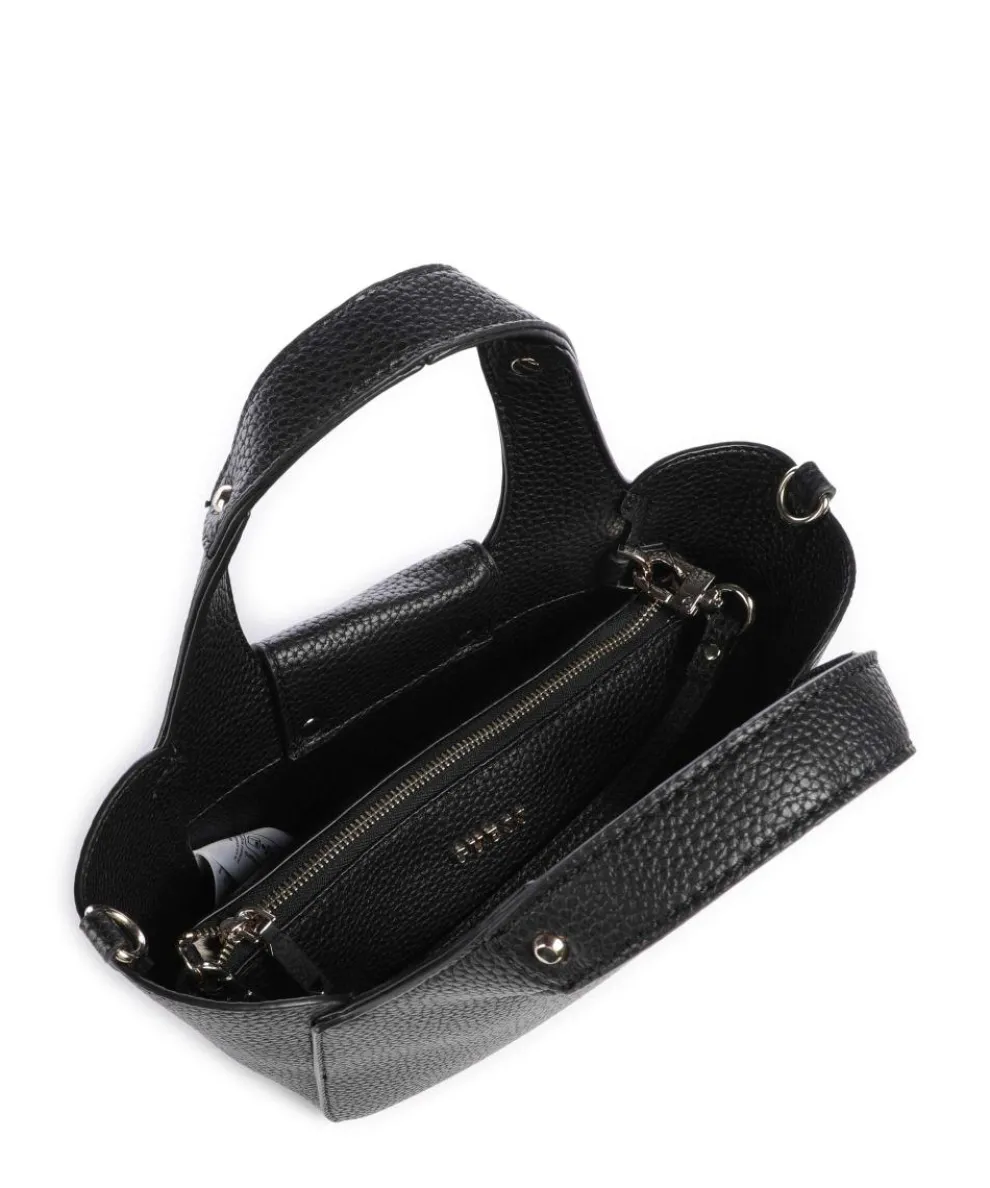 Helina Mini Handtasche Lederimitat schwarz