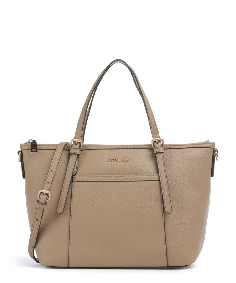 Jeans Diurno Helena Handtasche genarbtes Leder beige