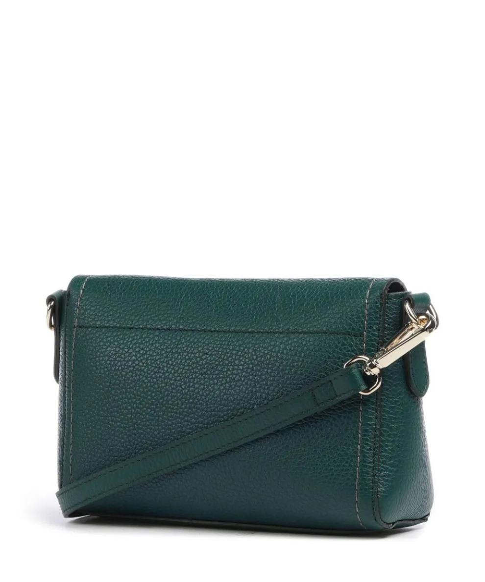 Gondola Umhängetasche genarbtes Leder dunkelgrün