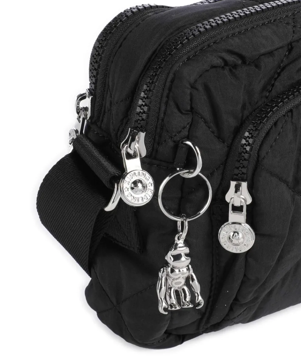 Crinkled Quilt Abanu M Zip Umhängetasche Polyamide schwarz