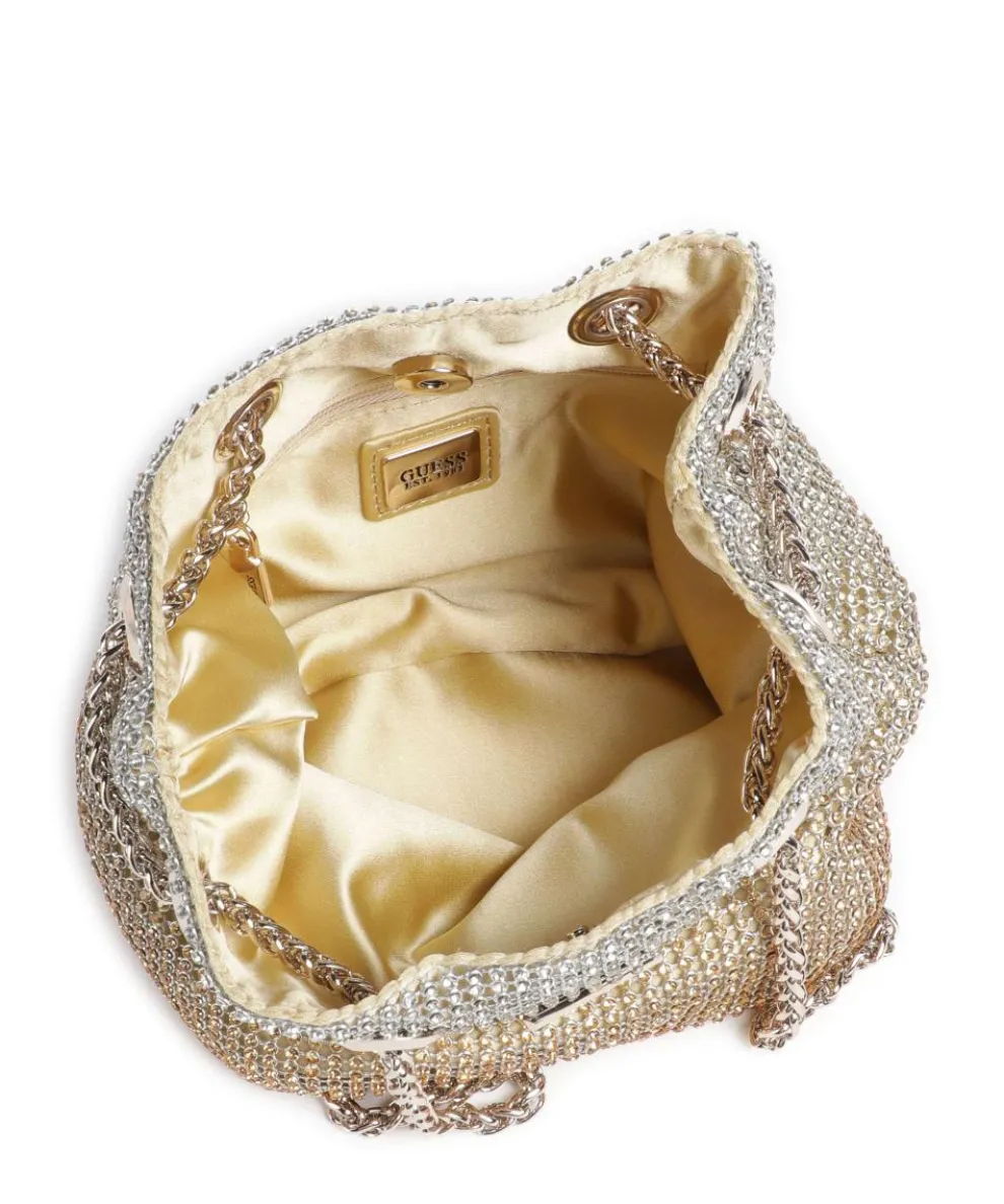 Zalina Schultertasche Aluminium gold