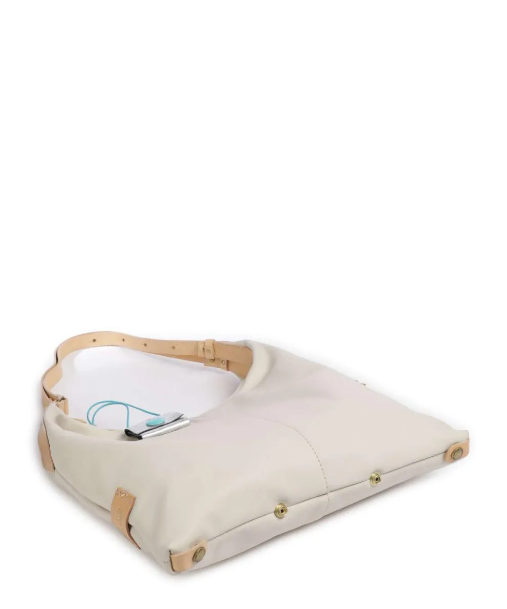 Naxos Clara Beuteltasche fein genarbtes Rindsleder beige