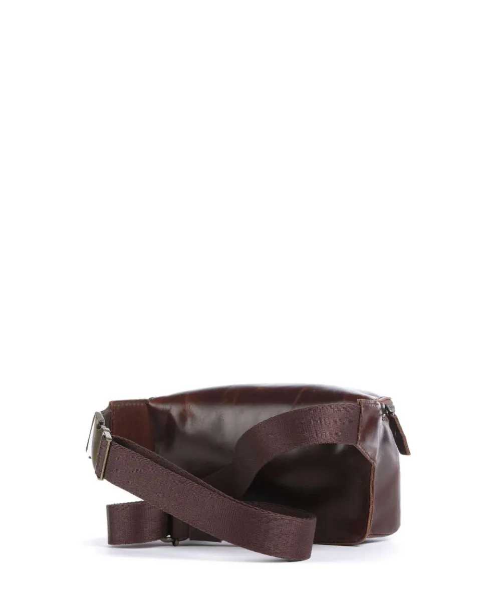 Crazy Horse Dash Gürteltasche Pull-Up Rindsleder dunkelbraun