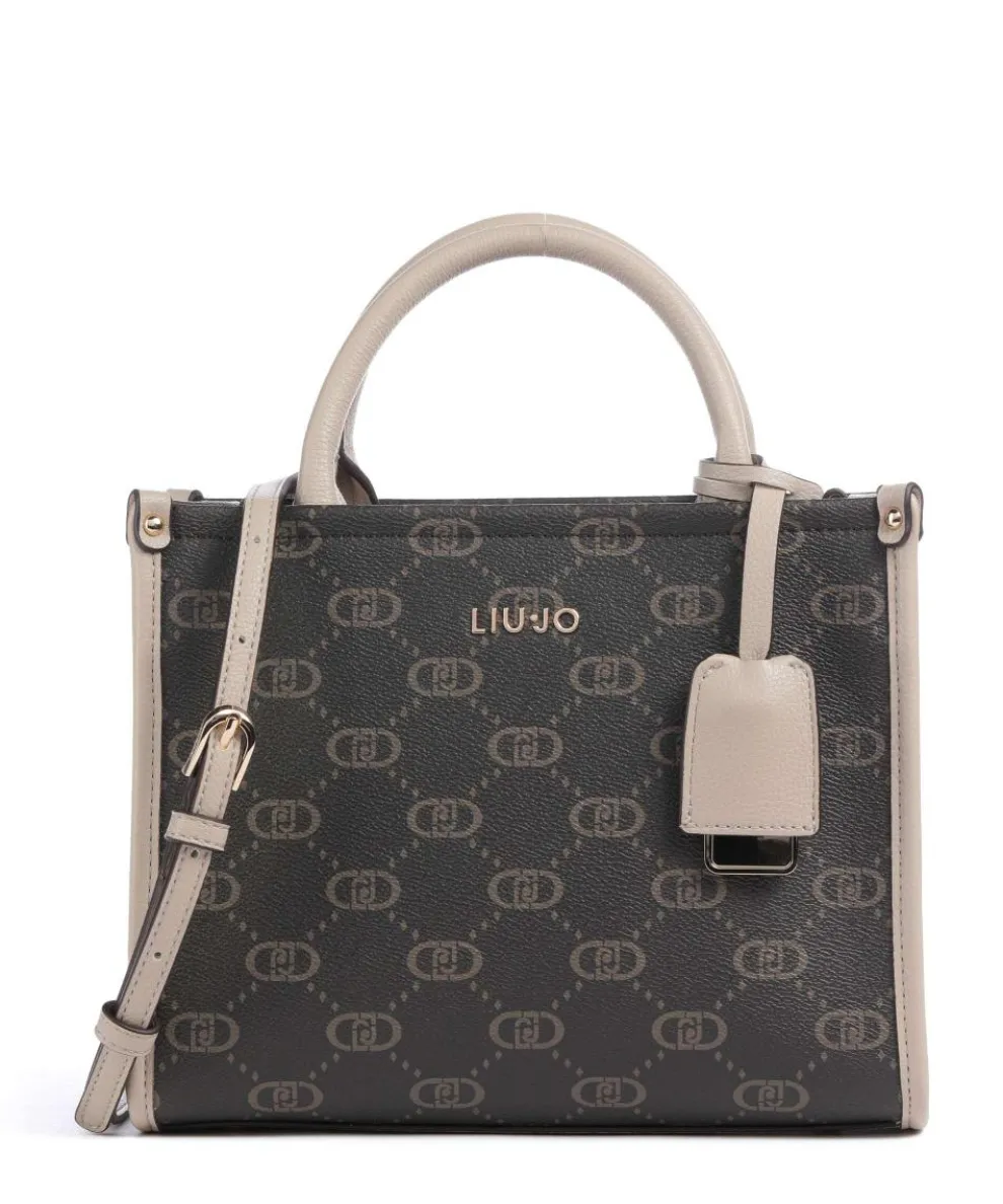 Ridhi S Handtasche Lederimitat beige