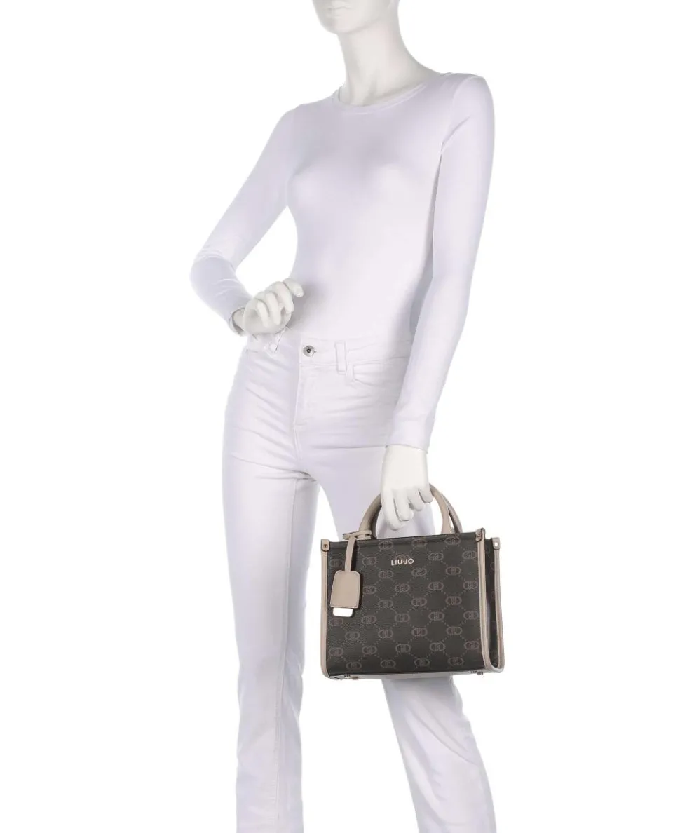 Ridhi S Handtasche Lederimitat beige