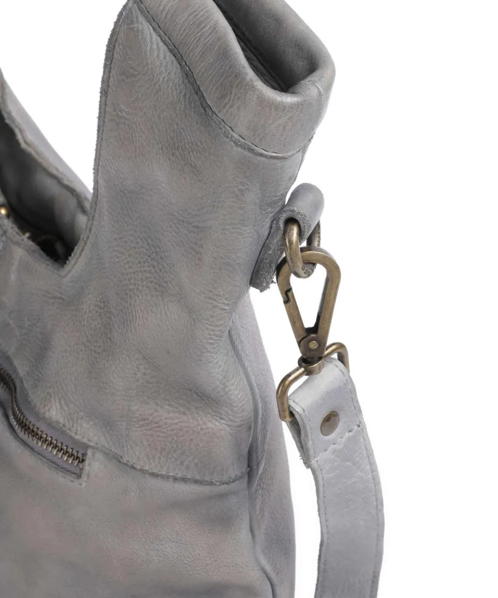 Freundgasse 2 Shopper genarbtes Leder grau