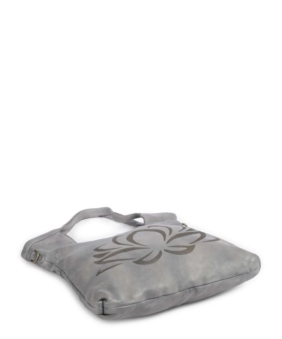 Freundgasse 2 Shopper genarbtes Leder grau