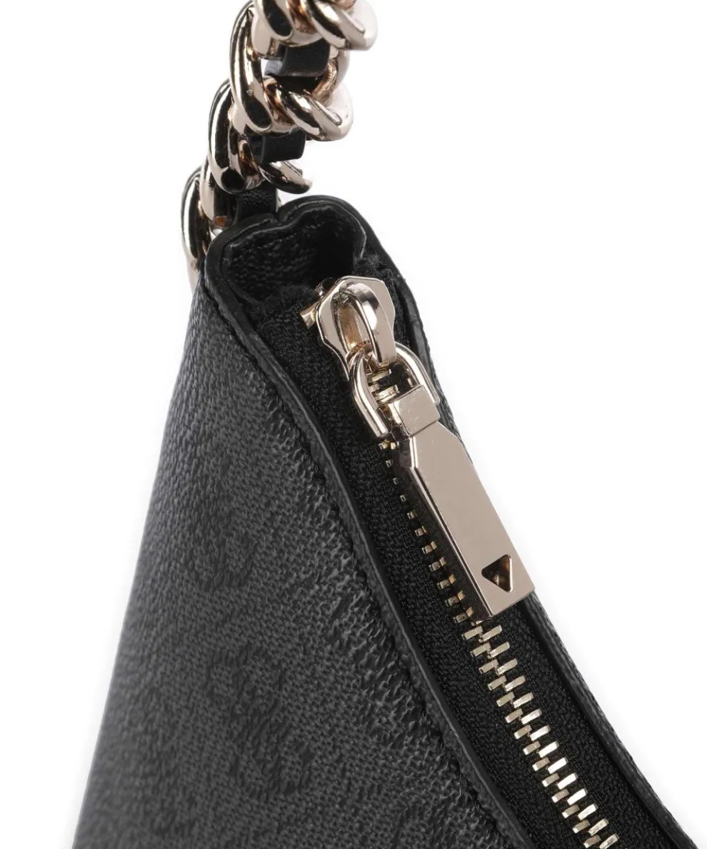 Izzy Schultertasche Lederimitat anthrazit