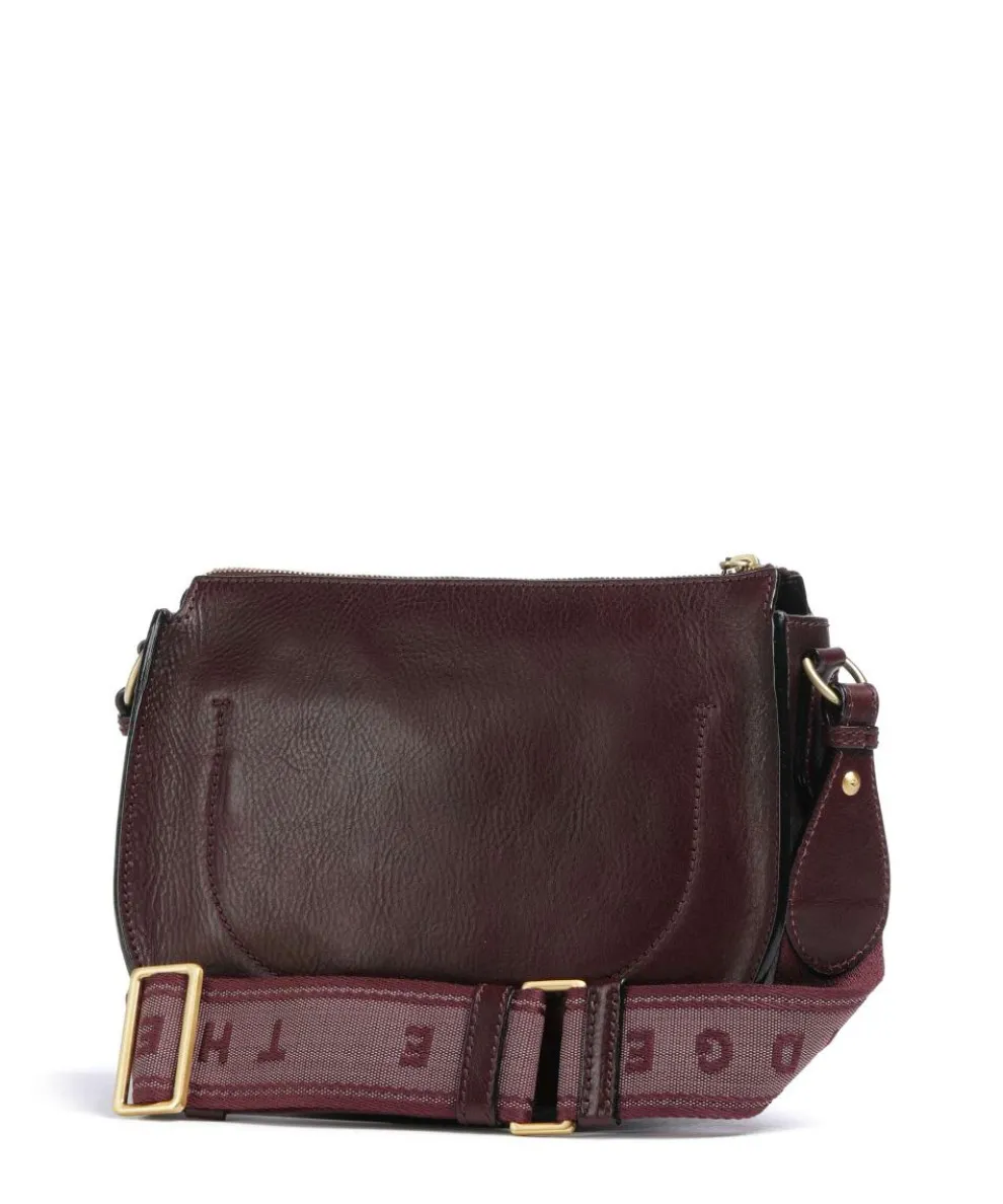 Isadora Umhängetasche genarbtes Rindsleder bordeaux