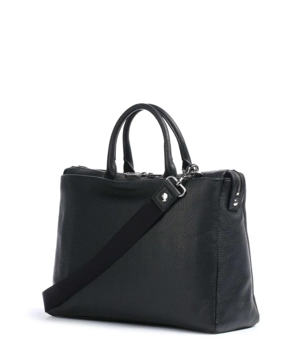 Mellow Urban Aktentasche 14″ genarbtes Kalbsleder schwarz