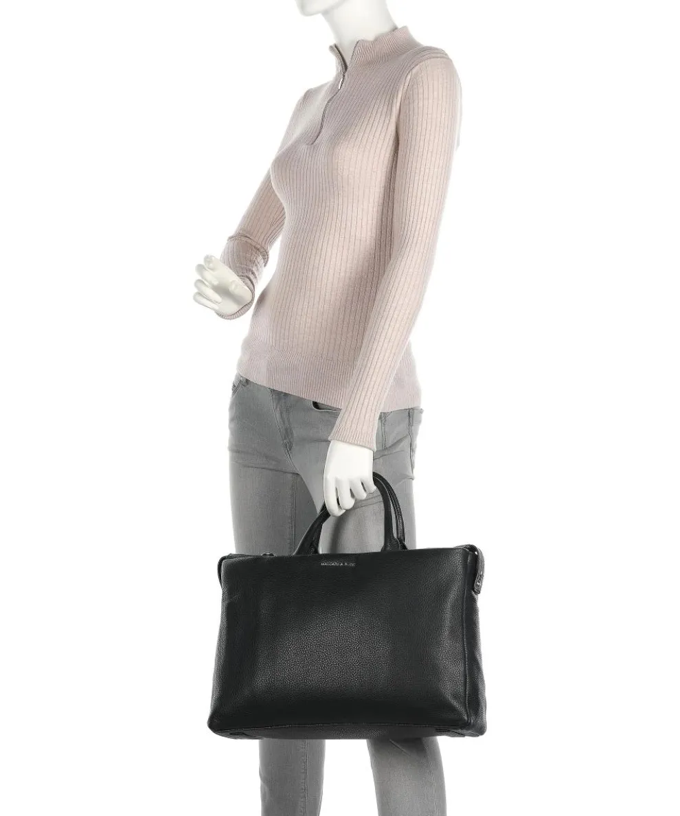 Mellow Urban Aktentasche 14″ genarbtes Kalbsleder schwarz