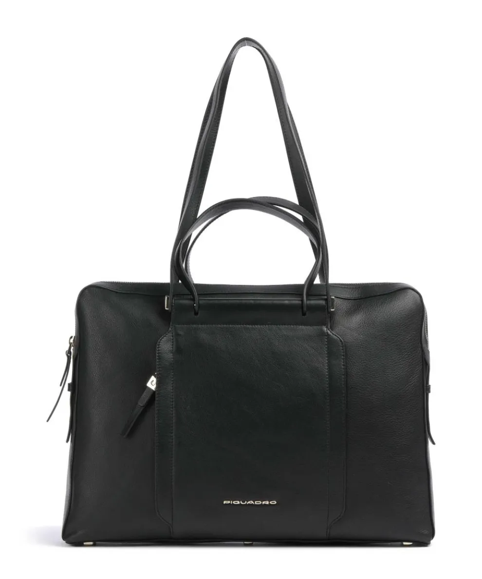 W92 Aktentasche 15″ genarbtes Rindsleder schwarz