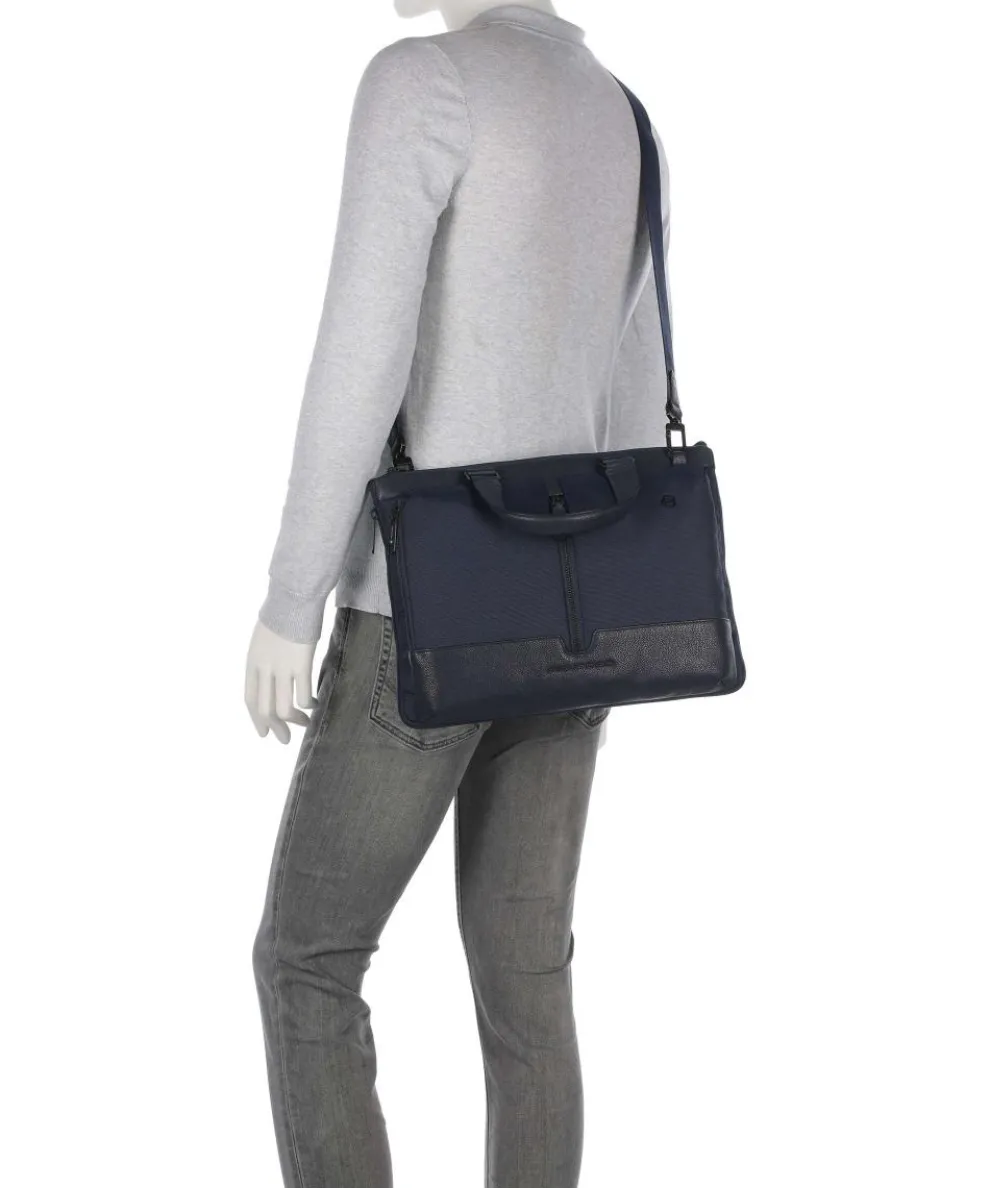 W138 Aktentasche 14″ recyceltes Polyester dunkelblau