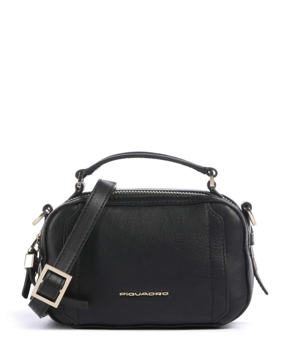 W92 Umhängetasche fein genarbtes Rindsleder schwarz