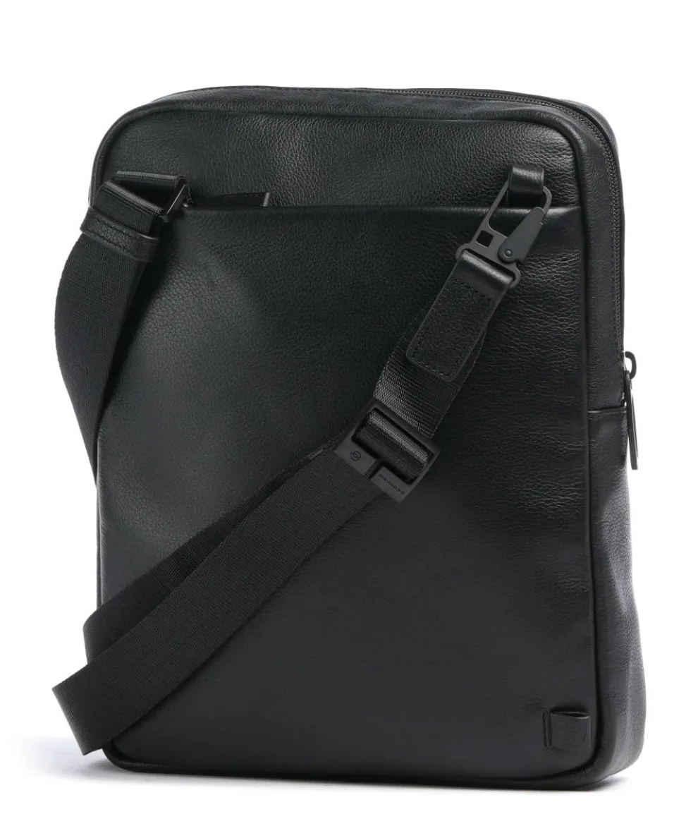 W137 Umhängetasche genarbtes Rindsleder schwarz