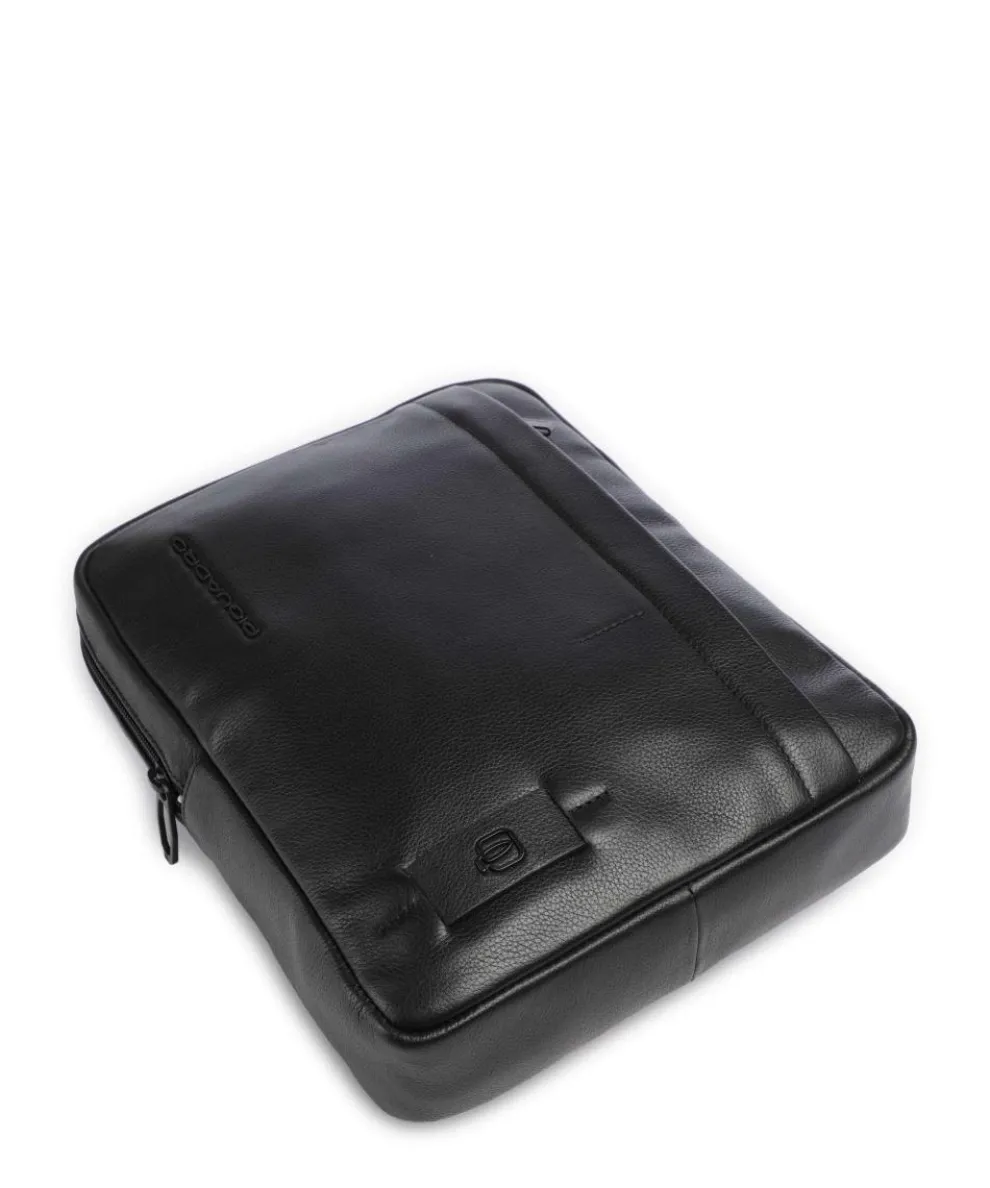 W137 Umhängetasche genarbtes Rindsleder schwarz