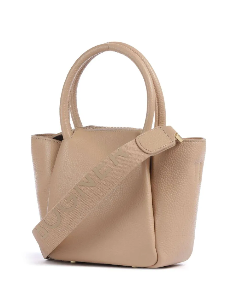 Wallis Raja Handtasche genarbtes Rindsleder hellbraun