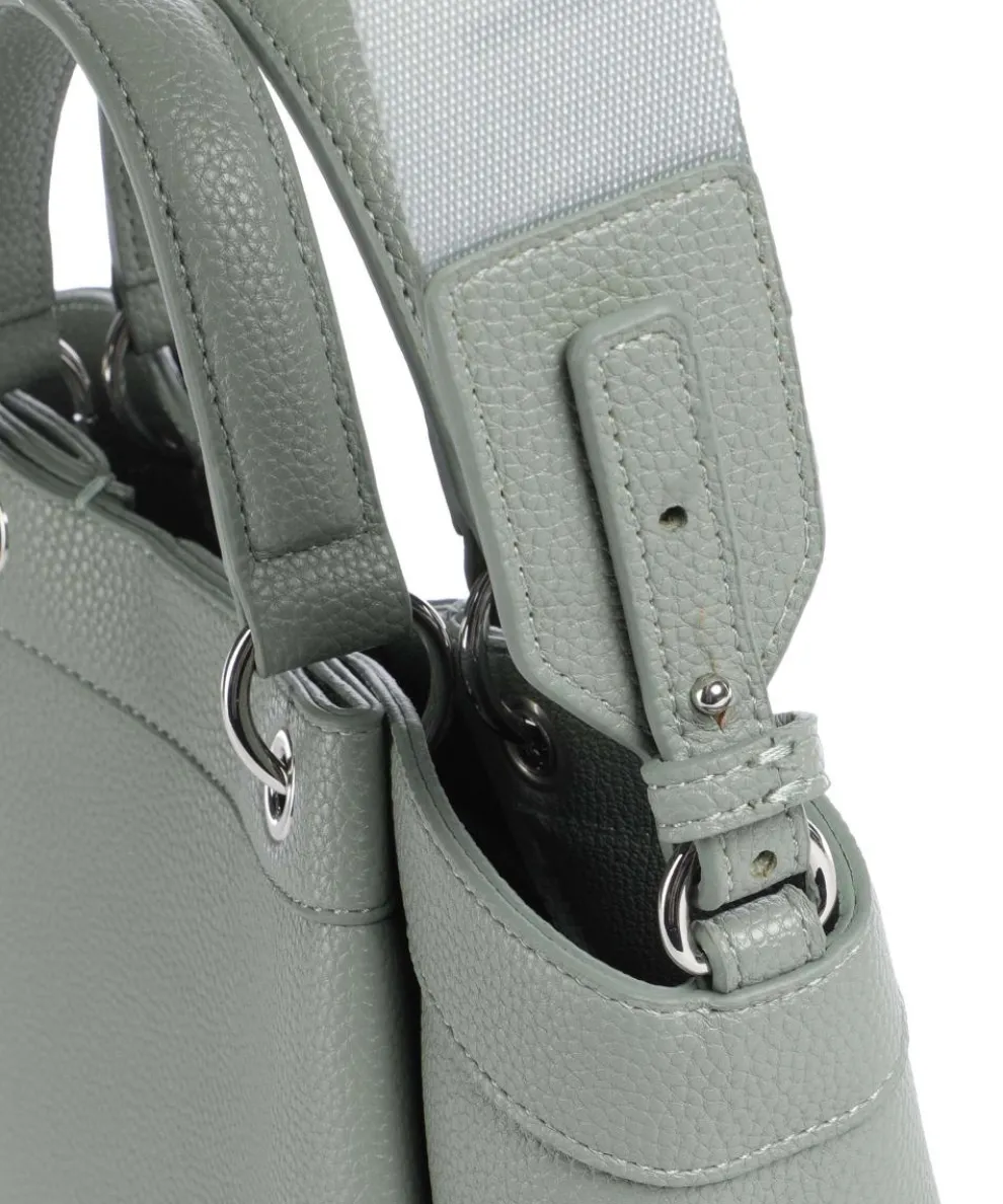 Wave S Handtasche Lederimitat graugrün