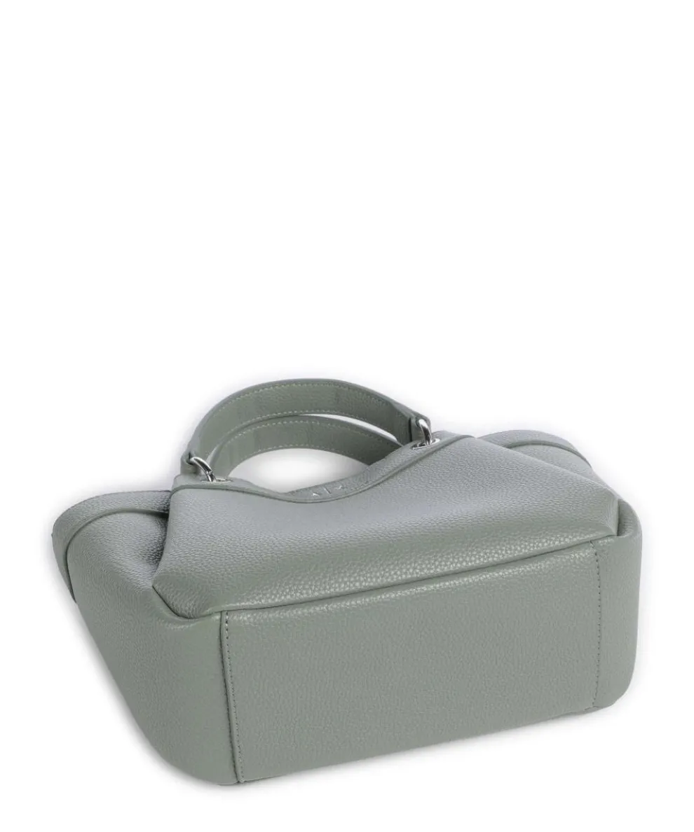 Wave S Handtasche Lederimitat graugrün