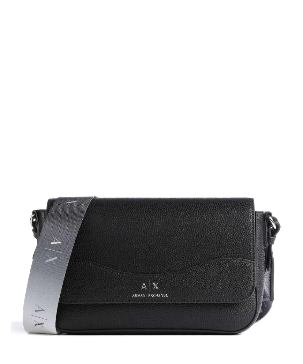 Wave Umhängetasche Lederimitat schwarz