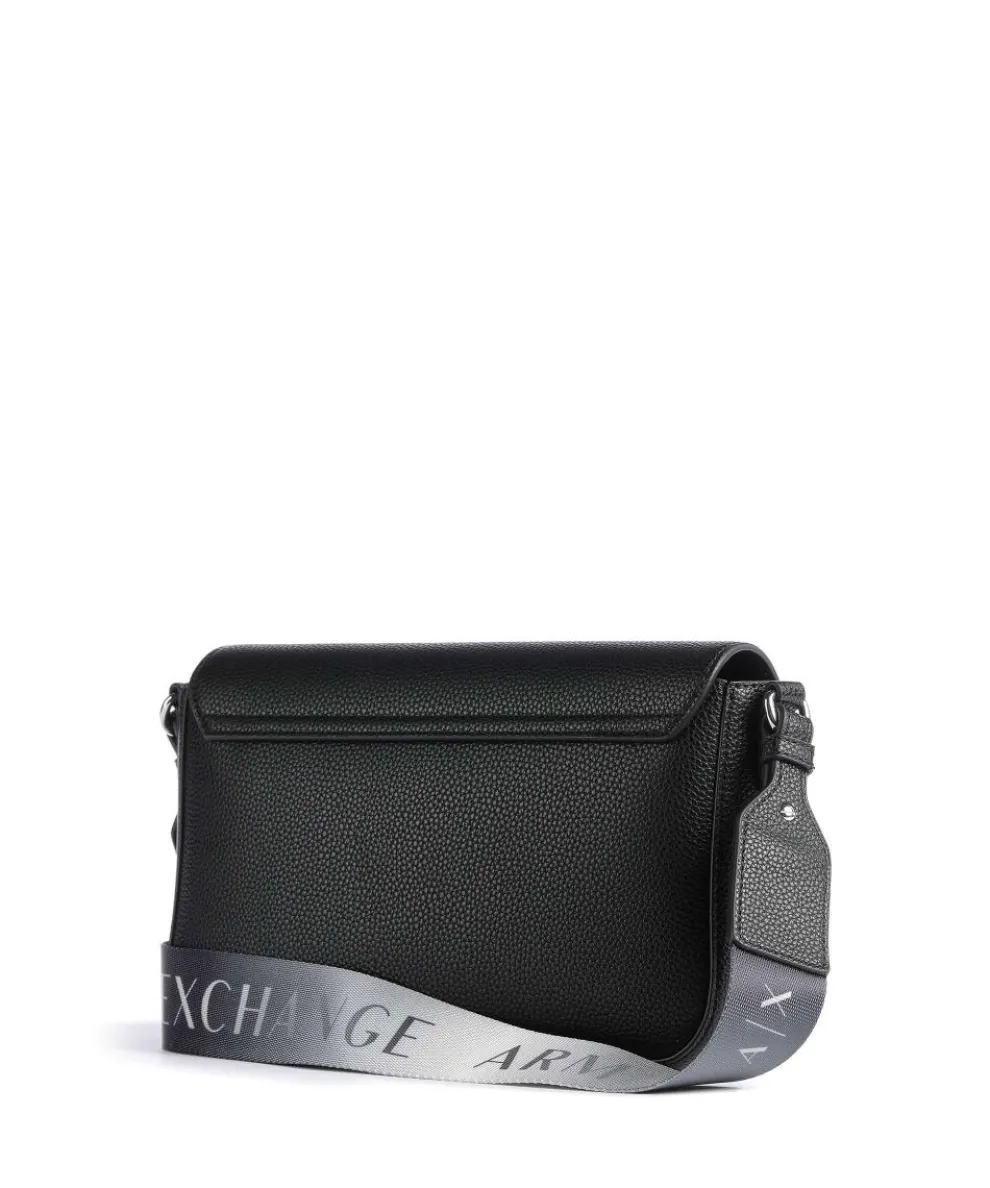 Wave Umhängetasche Lederimitat schwarz