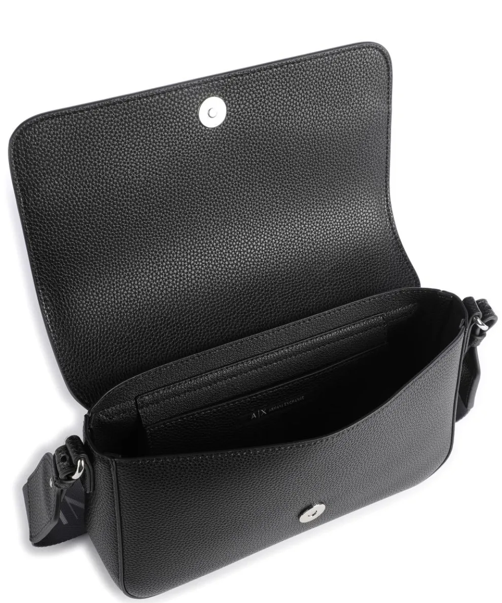 Wave Umhängetasche Lederimitat schwarz