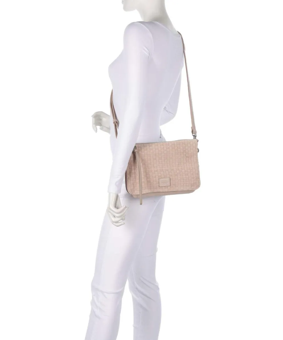 Weave Harmony Schultertasche Schafsleder nude