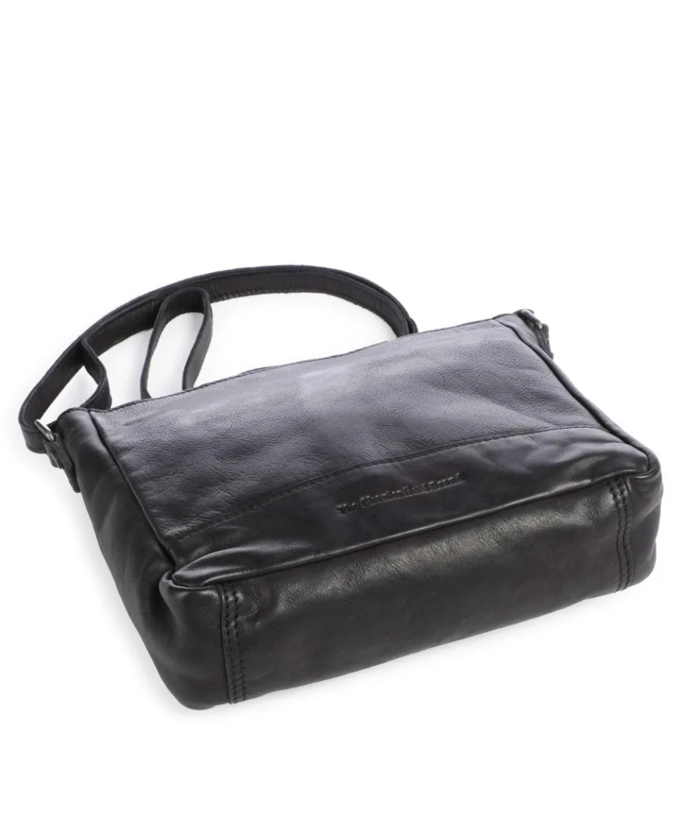 Weimar Umhängetasche weiches Rindsleder schwarz