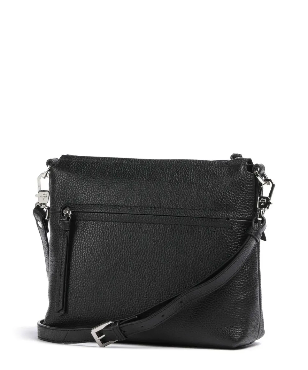 Hanna Umhängetasche genarbtes Rindsleder schwarz